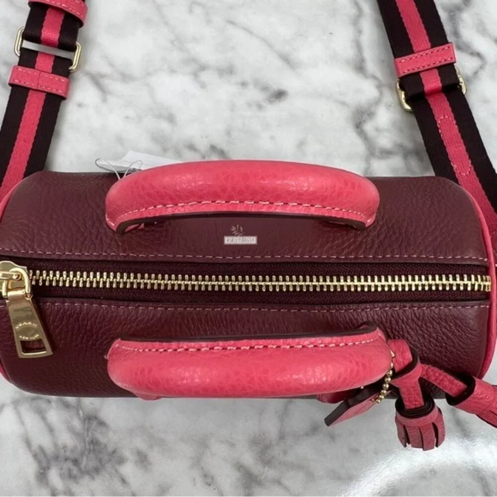 Coach Lacey Crossbody In Gold Wine Multi